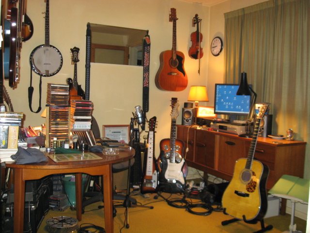 Another shot showing even more of my instrument collection.